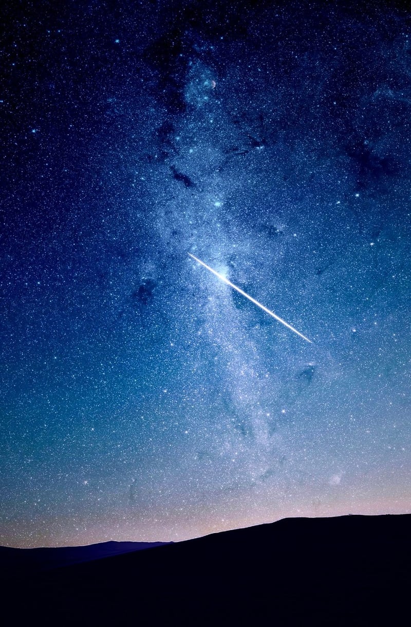 Meteorites in the night sky